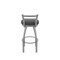 Holland Bar Stool Co OD411 Jackie Low Back Stainless Steel 25 Swivel Outdoor Counter Stool with Breeze Graphite Seat OD41125SSOD003 - alternate 2